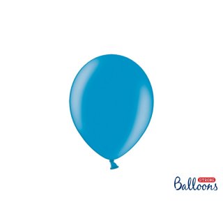 Balónek metalický, karibská modř, 23 cm (zn. StrongBalloons)
