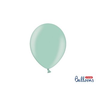 Balónek metalický, mátový, 23 cm (zn. StrongBalloons)