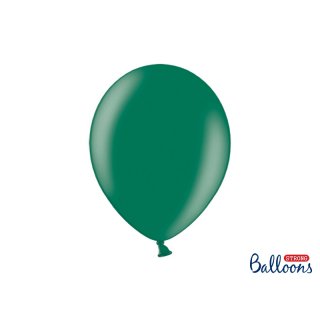 Balónek metalický, tmavě zelený, 30 cm (zn. StrongBalloons)