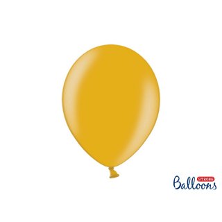 Balónek metalický, zlatý, 30 cm