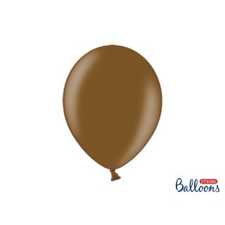 Balónek metalický, čokoládově hnědý, 30 cm (zn. StrongBalloons)