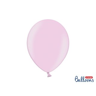 Balónek metalický, světle růžový, 30 cm
