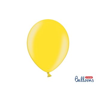 Balónek metalický, žlutý, 30 cm
