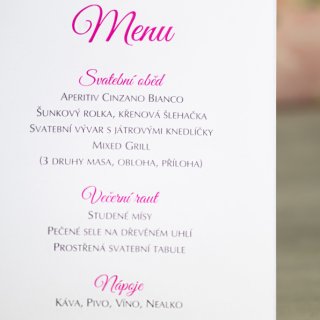 Svatební menu - M2089