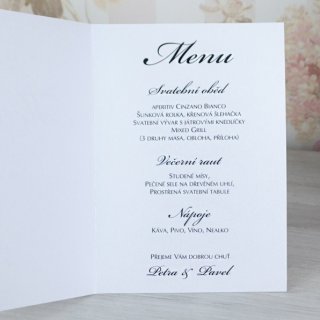 Svatební menu - M2065