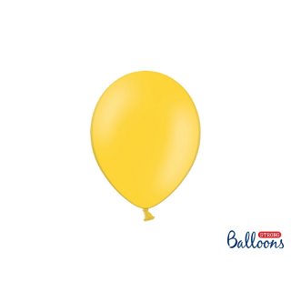 Balónek pastelový, tmavě žlutý, 23 cm