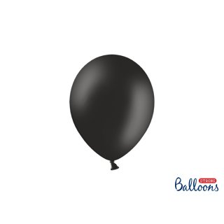 Balónek pastelový, černý, 23 cm (zn. StrongBalloons)