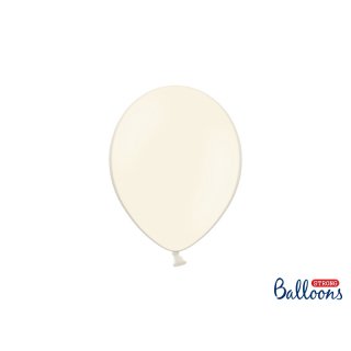 Balónek pastelový, světle krémový, 23 cm (zn. StrongBalloons)