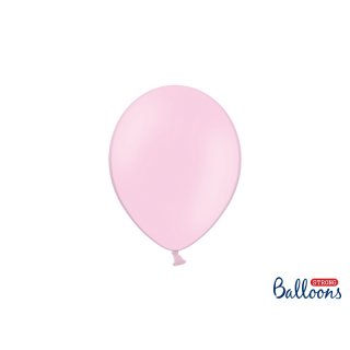 Balónek pastelový, světle růžový, 23 cm (zn. StrongBallons)