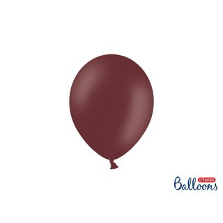 Balónek pastelový, bordó, 23 cm (zn. StrongBalloons)