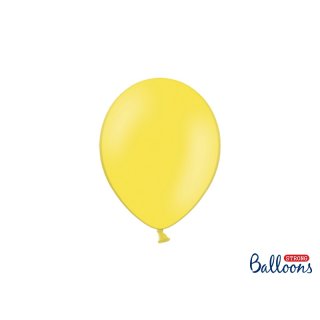 Balónek pastelový, žlutý, 23 cm