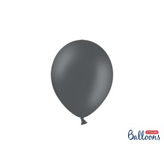 Balónek pastelový, šedý, 23 cm (zn. StrongBalloons)