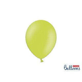 Balónek pastelový, limetkový, 23 cm (zn. StrongBalloons)