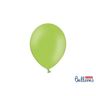 Balónek pastelový, světle zelený, 23 cm (zn. StrongBalloons)