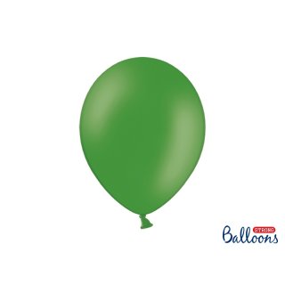 Balónek pastelový, tmavě zelený, 30 cm (zn. StrongBalloons)