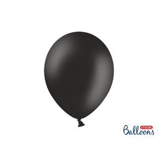 Balónek pastelový, černý, 30 cm
