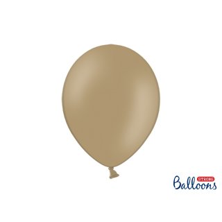 Balónek pastelový, cappuccino, 30 cm (zn. StrongBalloons)