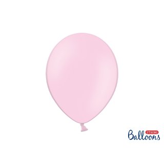 Balónek pastelový, světle růžový, 30 cm (zn. StrongBalloons)