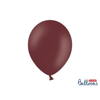 Balónek pastelový, bordó, 30 cm (zn. StrongBalloons)