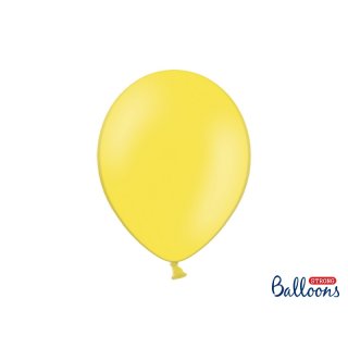 Balónek pastelový, žlutý, 30 cm (zn. StrongBalloons)