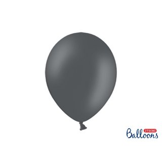 Balónek pastelový, tmavý šedý, 30 cm (zn. StrongBalloons)
