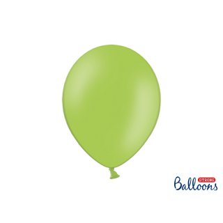 Balónek pastelový, světle zelený, 30 cm (zn. StrongBalloons)