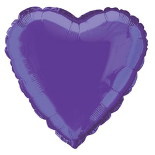 Fóliový balónek srdce, fialové