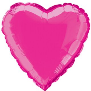 Fóliový balónek srdce, hot pink