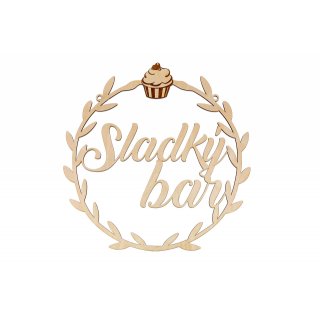 Nápis - sladký bar