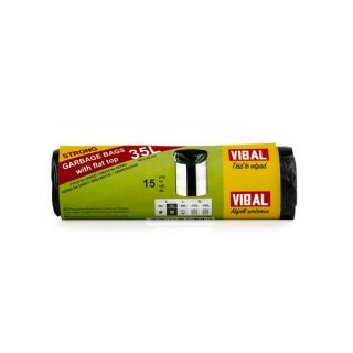 Sáček do koše VIBAL, HDPE, 35l/15ks