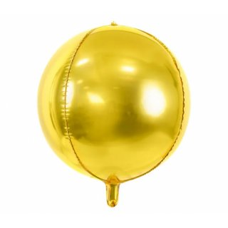 PartyDeco fóliový balónek, 40cm, zlatý