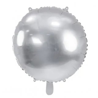 Fóliový balónek, 45 cm, stříbrný