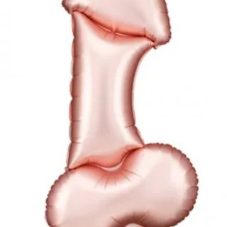 Fóliový balónek Penis, 55,5x112 cm