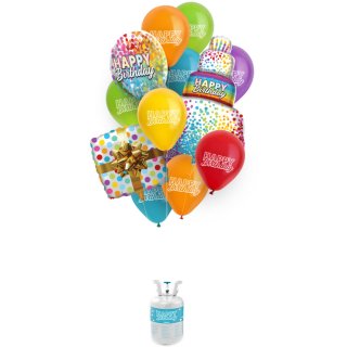HELIUM + 17 balónků vč. fóliových na dětskou narozeninovou oslavu