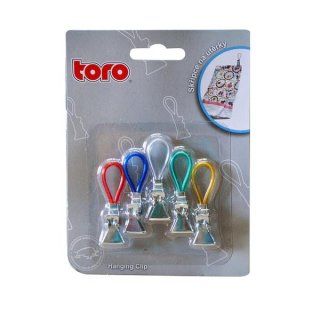 Skřipce na utěrky TORO, set 5 ks, 5.2x1.5 cm