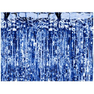 Dekorační závěs, tmavě modrý, 90x250cm