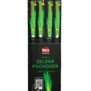BENGÁLSKÝ OHEŇ - zelená pochodeň - set 4ks - 20/4