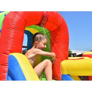 Vodní AQUA skákací hrad s bazénem, skluzavkou a skákací plochou