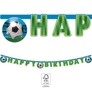 Girlanda fotbalová "Happy Birthday" - 2m