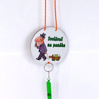 Svolávač na šňůrce s píšťalkou - mix