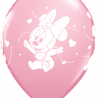 Balónky "Baby Minnie, srdce" - Disney, 6ks, 30cm
