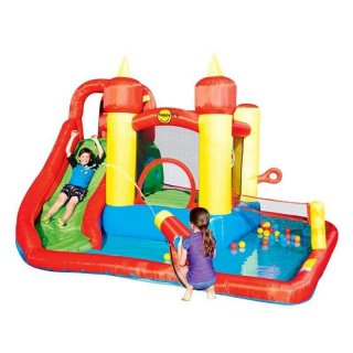 Vodní AQUA skákací hrad FUNLAND s bazénem, skluzavkou, míčky a síťkou