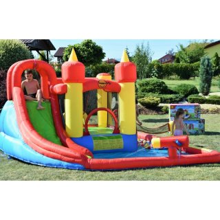 Vodní AQUA skákací hrad FUNLAND s bazénem, skluzavkou, míčky a síťkou