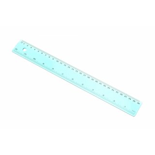 Pravítko 30 cm, flexibilní, tyrkysové