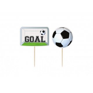 Dortová ozdoba "3D fotbal", set 6ks (zn. UNIQUE)