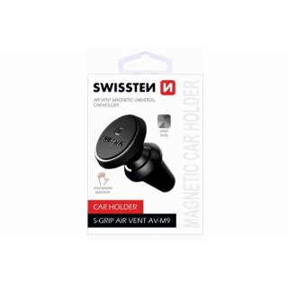 Magnetický držák do ventilace auta S-GRIP AV-M9, černý (zn. SWISSTEN)