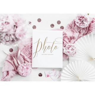 Fotoalbum, bílé, "Photo precious moments" (zn. PartyDeco)