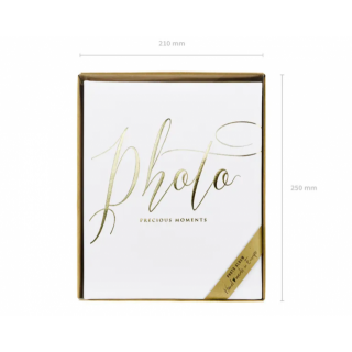 Fotoalbum, bílé, "Photo precious moments" (zn. PartyDeco)
