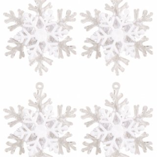 Závěsné dekorační vločky ledové 5 cm, set 4 ks (zn. AndělPřerov)