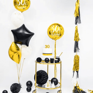 Narozeninová svíčka číslo 3, zlatá (zn. PartyDeco)